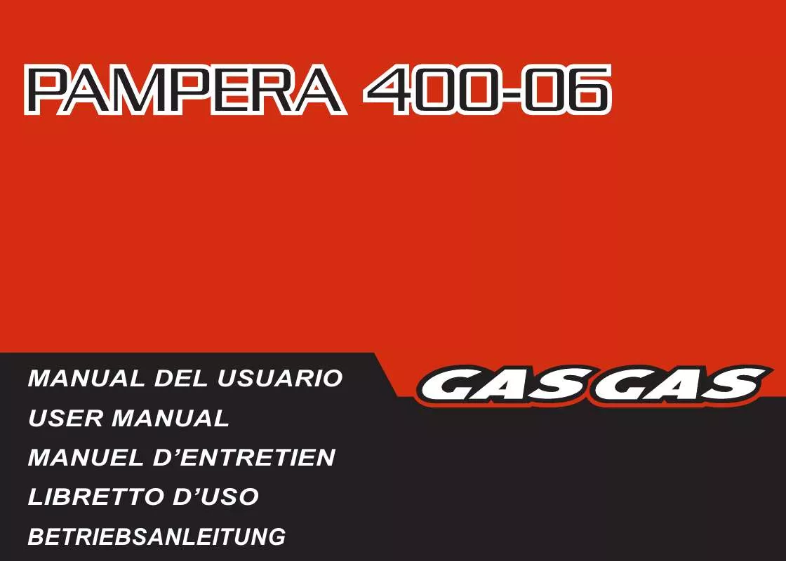Mode d'emploi GAS GAS PAMPERA 400