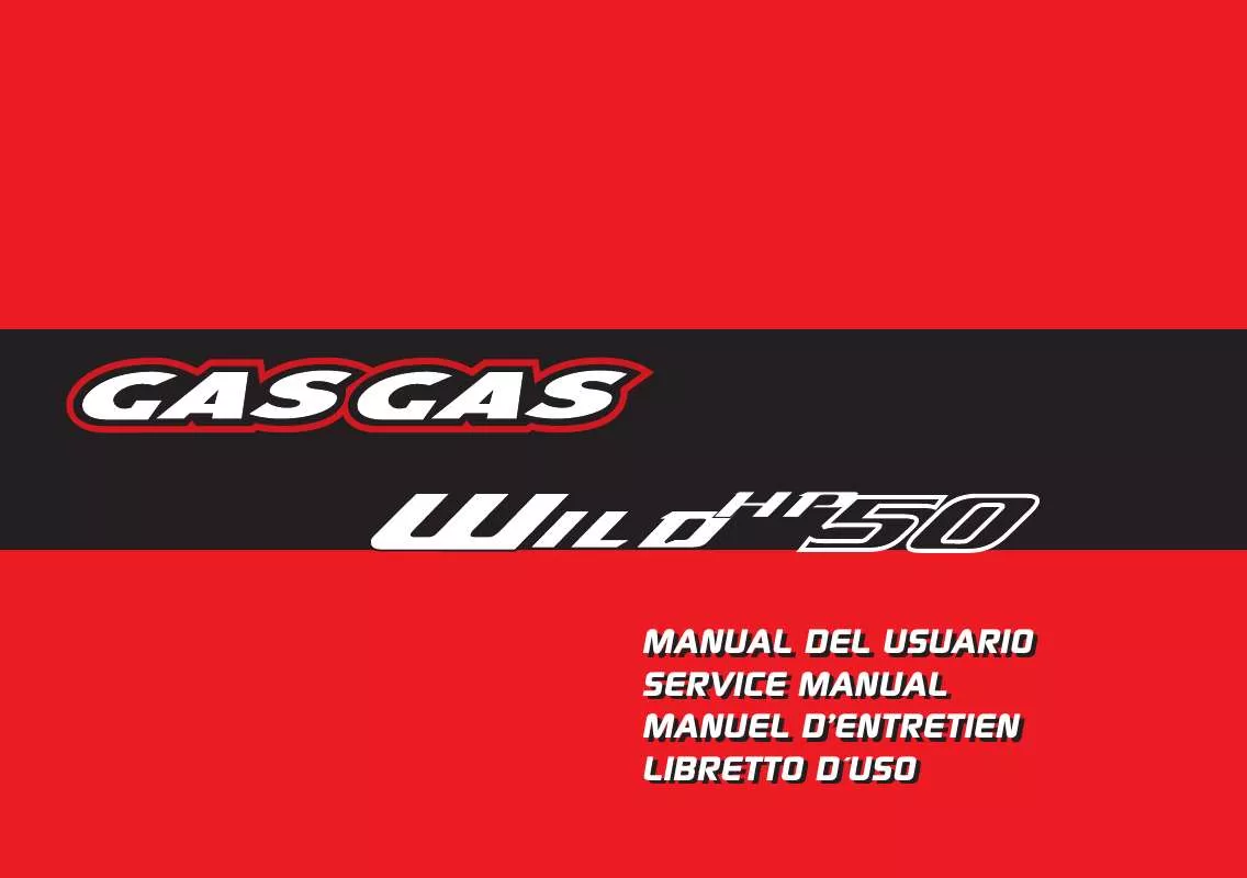Mode d'emploi GAS GAS WILD HP 50