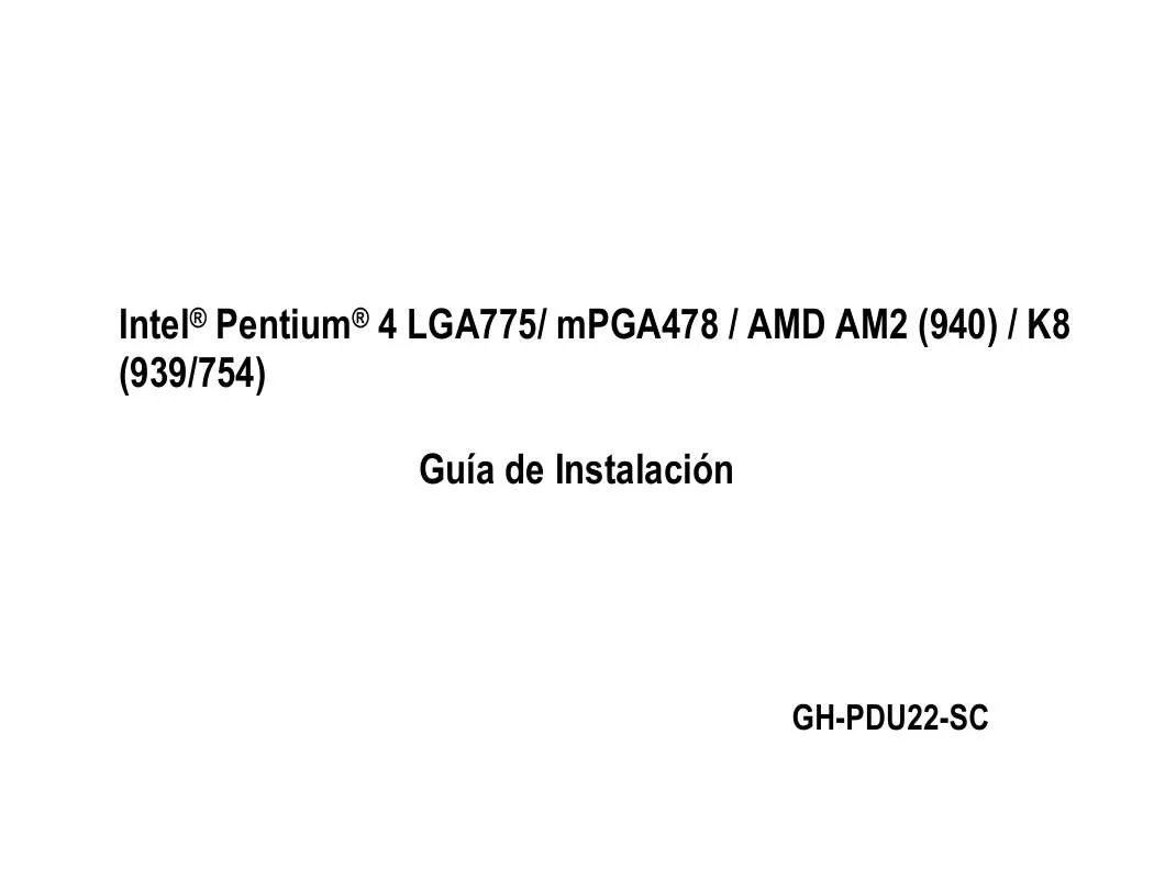 Mode d'emploi GIGABYTE G-POWER LITE GH-PDU22-SC