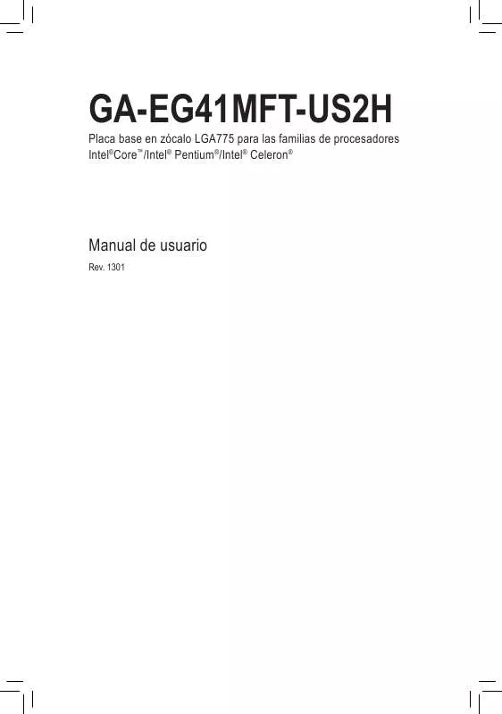 Mode d'emploi GIGABYTE GA-EG41MFT-US2H