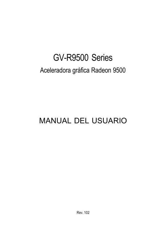Mode d'emploi GIGABYTE GV-R9500