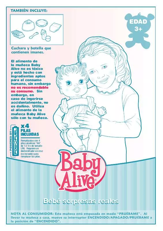 Mode d'emploi HASBRO BABY ALIVE REAL SURPRISE BABY