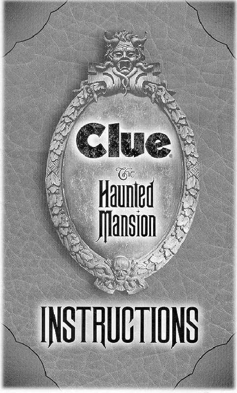 Mode d'emploi HASBRO CLUE -THE HAUNTED MANSION