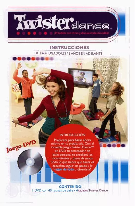Mode d'emploi HASBRO TWISTER DANCE DVD GAME 42925