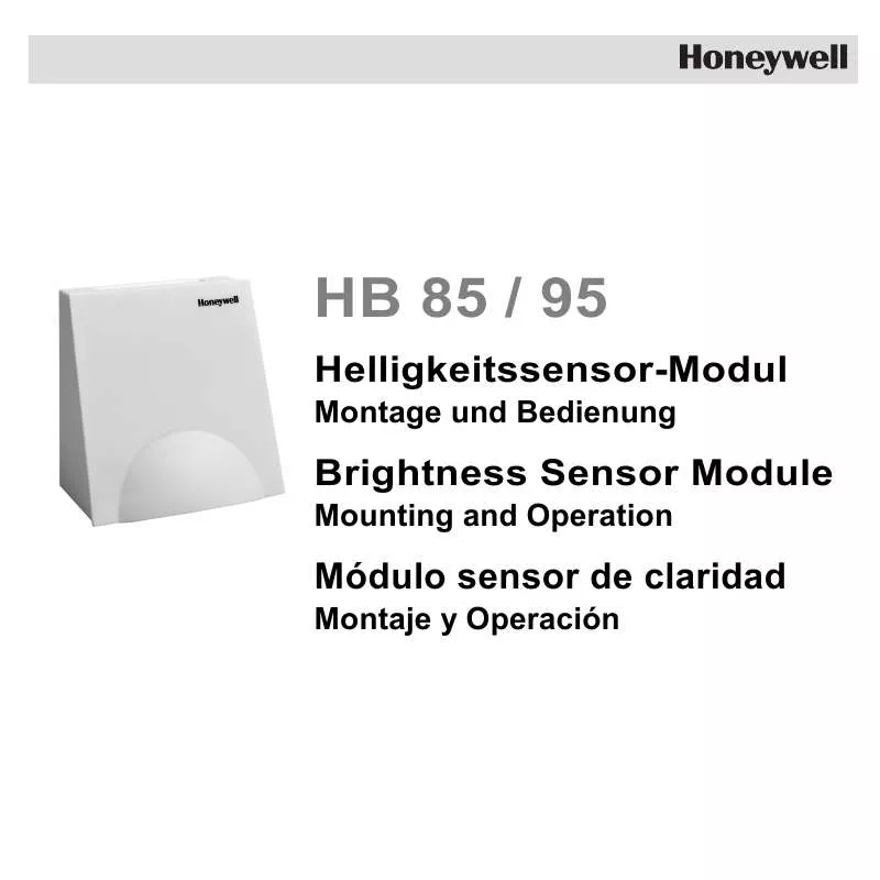 Mode d'emploi HONEYWELL HB95