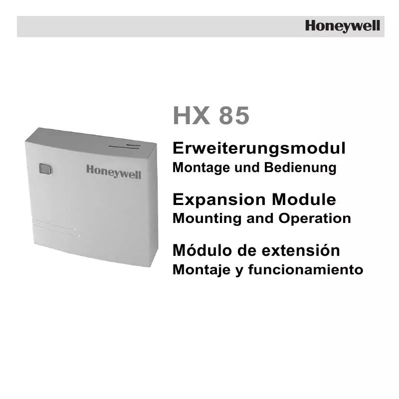 Mode d'emploi HONEYWELL HX85