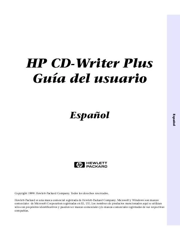 Mode d'emploi HP CD-WRITER 9100
