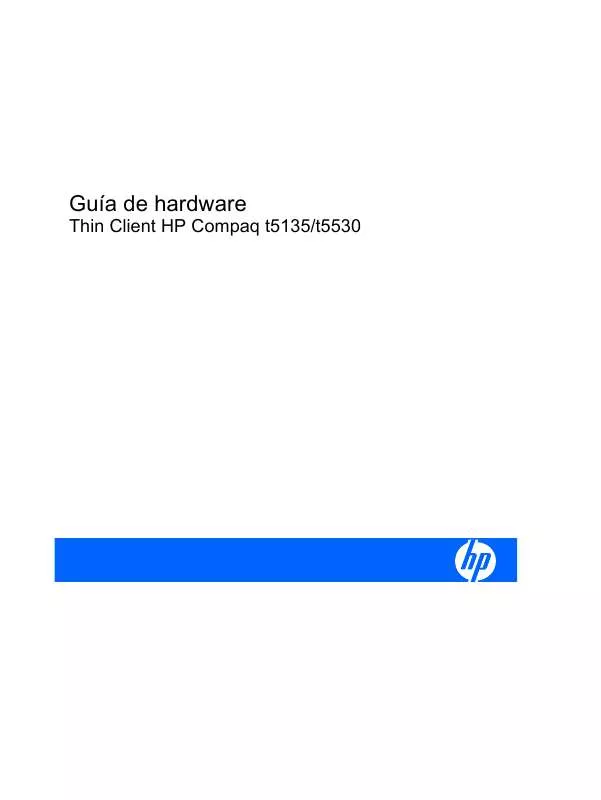 Mode d'emploi HP compaq t5530 thin client