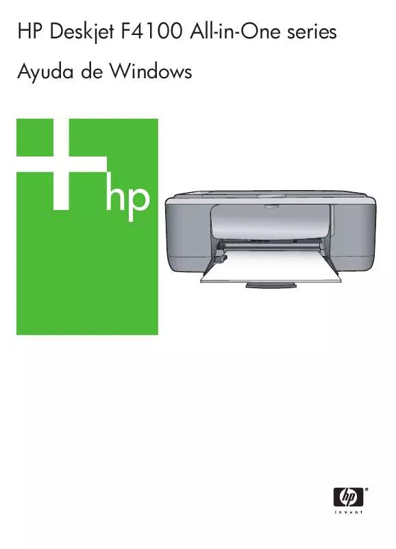 Mode d'emploi HP deskjet f4100 all-in-one