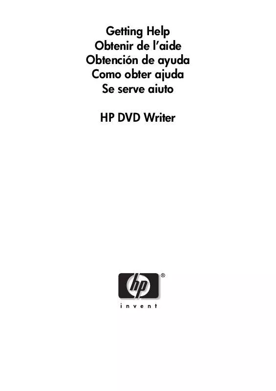 Mode d'emploi HP DVD WRITER DVD200