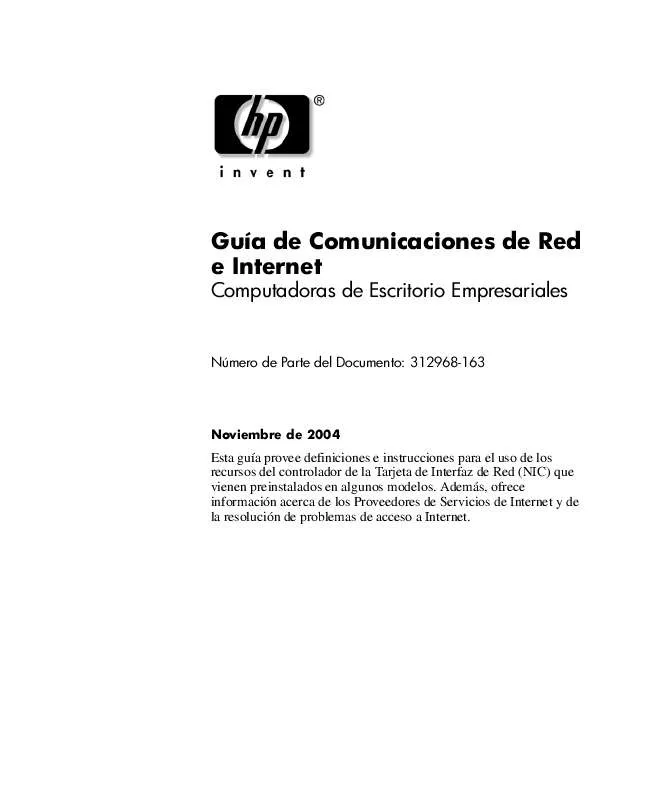 Mode d'emploi HP DX5150 MICROTOWER PC