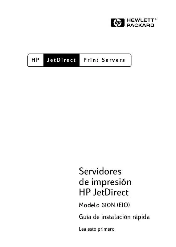 Mode d'emploi HP JETDIRECT 610N PRINT SERVER