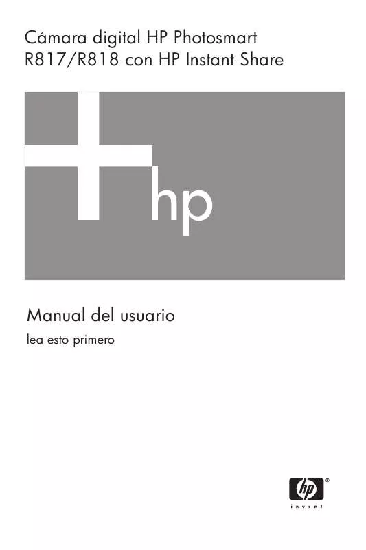Mode d'emploi HP PHOTOSMART R818