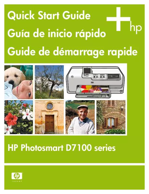 Mode d'emploi HP PHOTOSMART D7168
