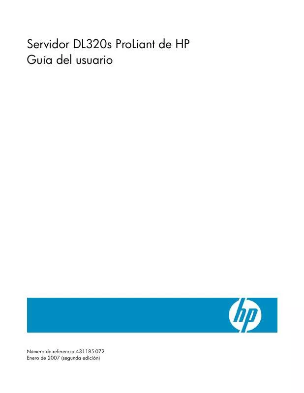 Mode d'emploi HP proliant dl320s server