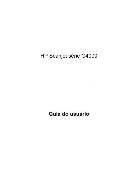 Mode d'emploi HP SCANJET G4000