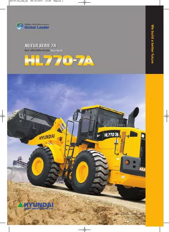 Mode d'emploi HYUNDAI HL770-7A