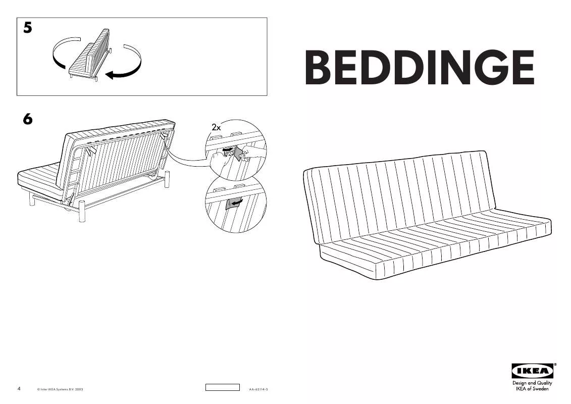 Mode d'emploi IKEA BEDDINGE MURBO COLCHÓN