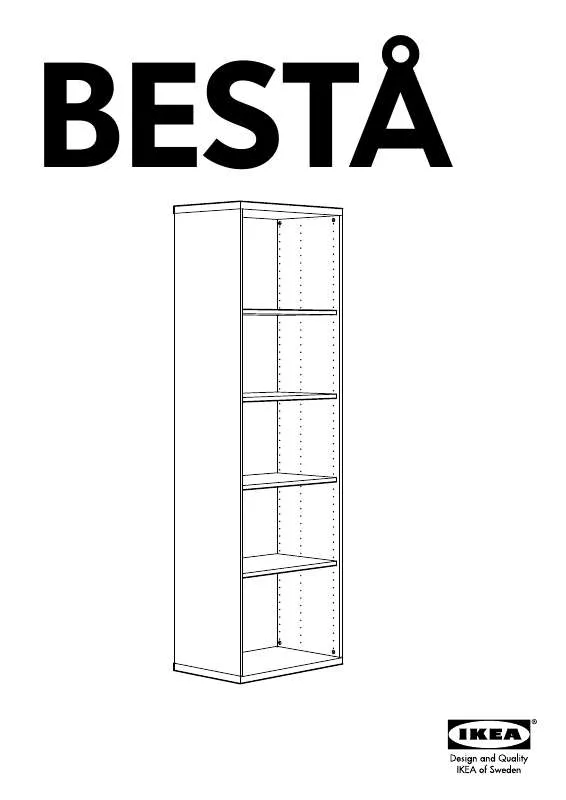 Mode d'emploi IKEA BESTÅ ESTANTERÍA 60X40X192