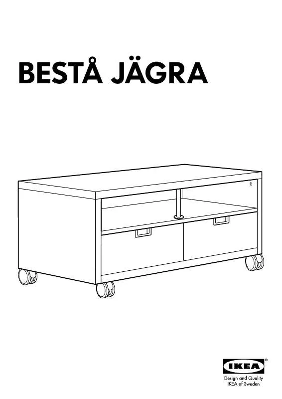 Mode d'emploi IKEA BESTÅ JÄGRA MUEBLE TV CON RUEDAS