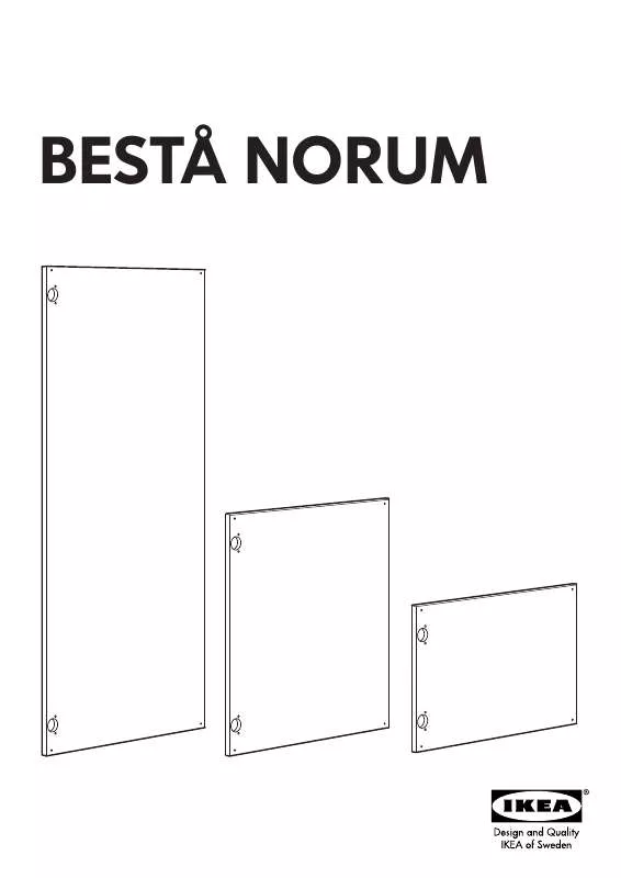 Mode d'emploi IKEA BESTÅ NORUM PUERTA