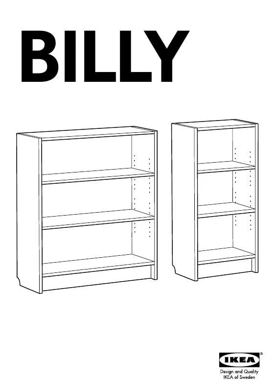 Mode d'emploi IKEA BILLY LIBRERÍA 80X106