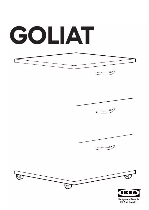 Mode d'emploi IKEA GOLIAT CAJONERA CON RUEDAS