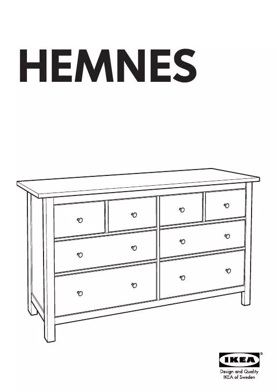 Mode d'emploi IKEA HEMNES CÓMODA DE 8 CAJONES