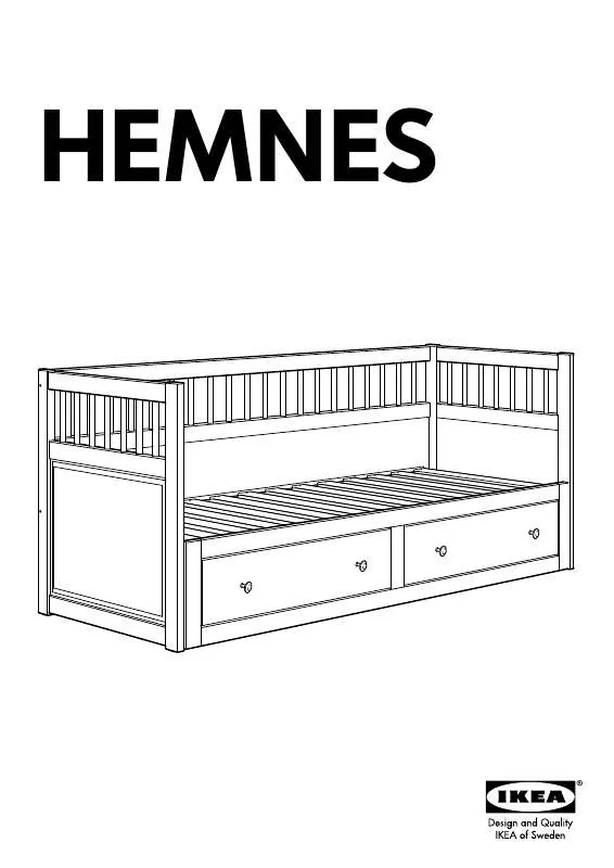 Mode d'emploi IKEA HEMNES ESTRUCTURA DIVÁN&2CAJONES