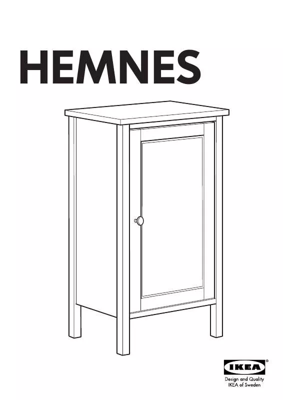 Mode d'emploi IKEA HEMNES MESILLA DE NOCHE 39X39