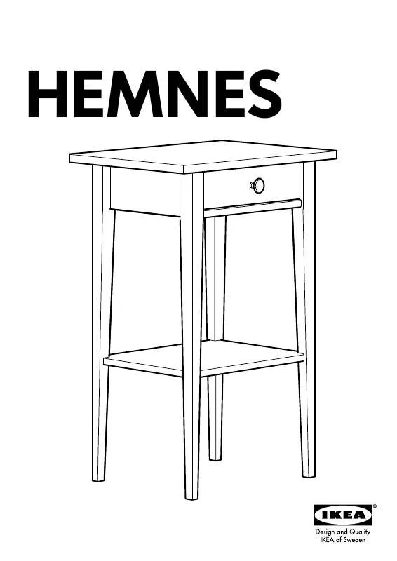 Mode d'emploi IKEA HEMNES MESILLA DE NOCHE 46X35