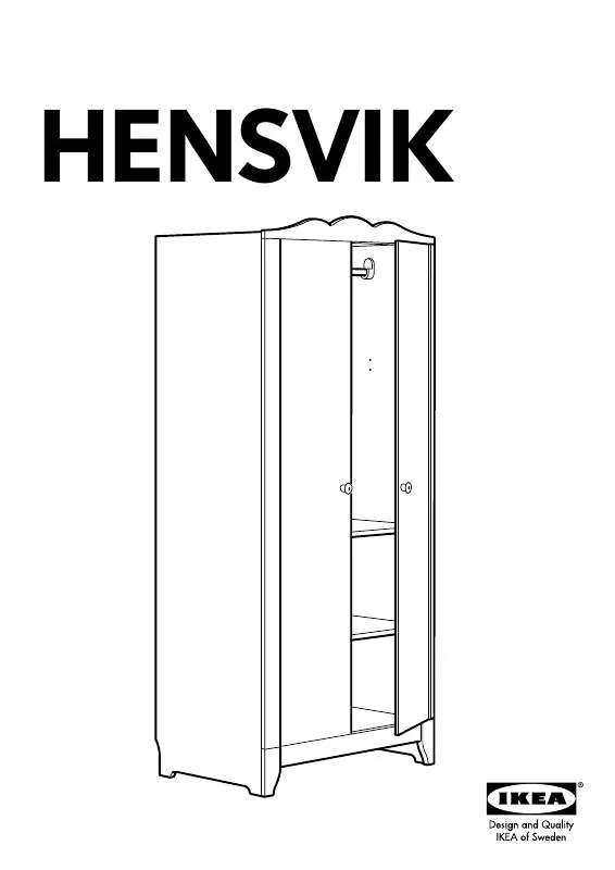 Mode d'emploi IKEA HENSVIK ARMARIO