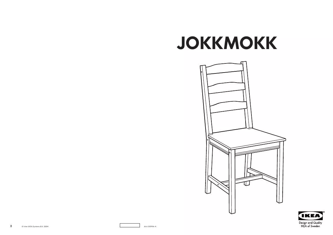 Mode d'emploi IKEA JOKKMOKK MESA CON 4 SILLAS