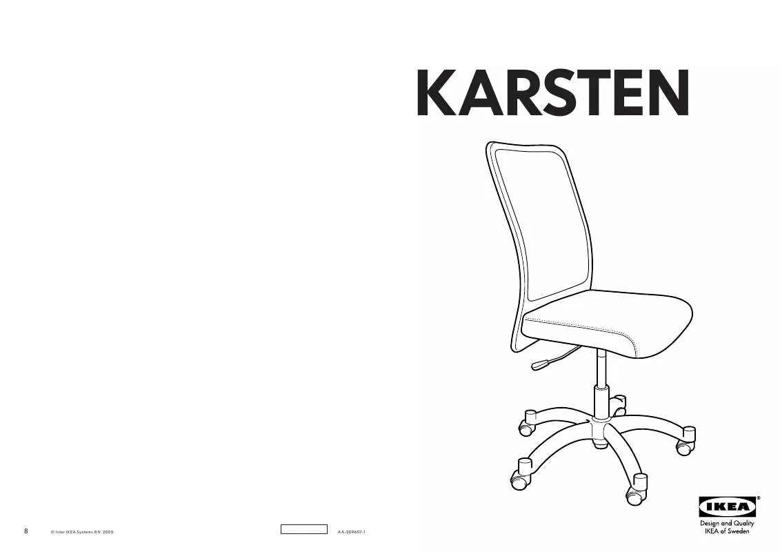 Mode d'emploi IKEA KARSTEN SILLA GIRATORIA