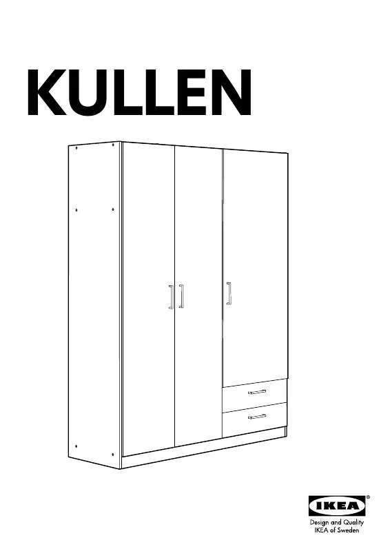 Mode d'emploi IKEA KULLEN ARMARIO CON 3 PUERTAS