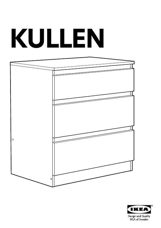 Mode d'emploi IKEA KULLEN CÓMODA DE 3 CAJONES