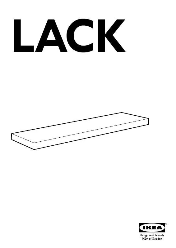 Mode d'emploi IKEA LACK ESTANTE DE PARED