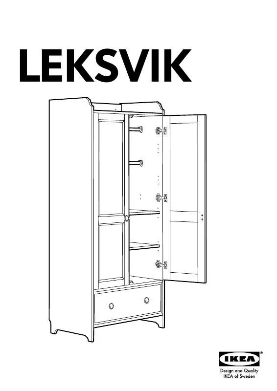 Mode d'emploi IKEA LEKSVIK ARMARIO