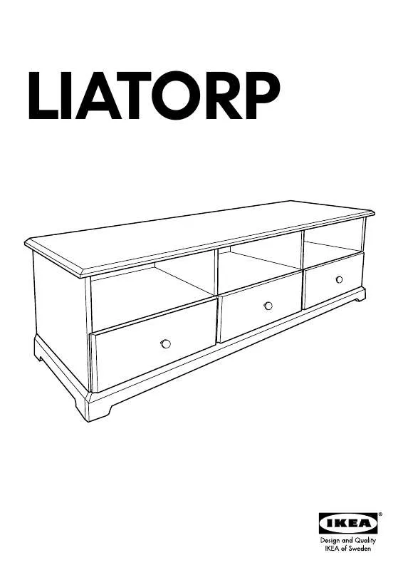 Mode d'emploi IKEA LIATORP MUEBLE TV