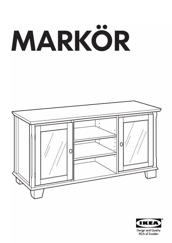 Mode d'emploi IKEA MARKÖR MUEBLE TV