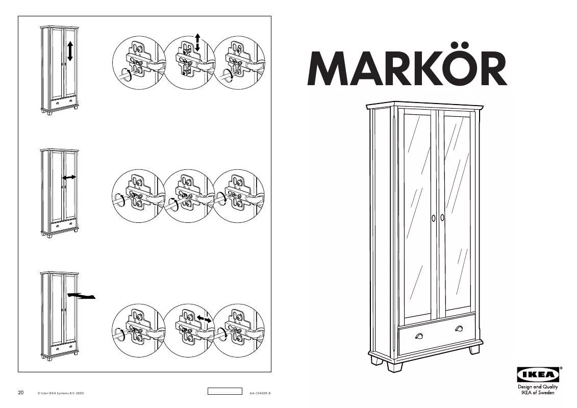 Mode d'emploi IKEA MARKÖR VITRINA