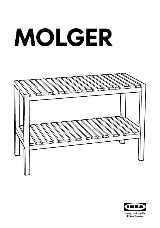 Mode d'emploi IKEA MOLGER BANCO