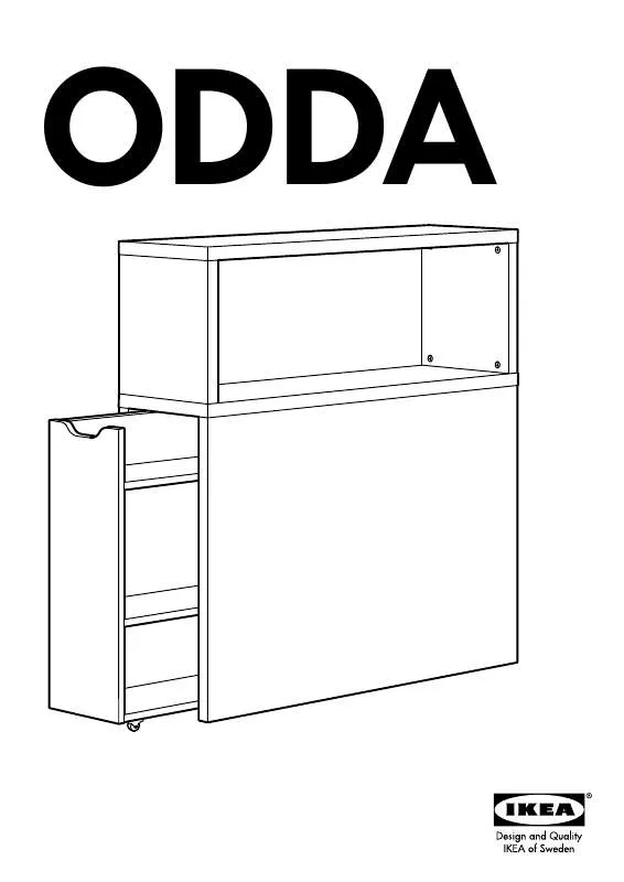 Mode d'emploi IKEA ODDA CABECERO CON COMPARTIMENTO