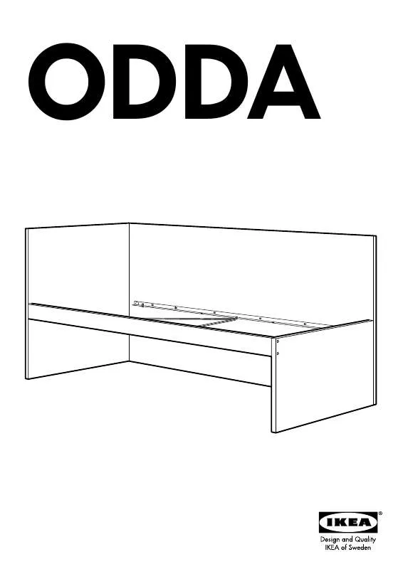 Mode d'emploi IKEA ODDA ESTRUCTURA DE CAMA CON CABECERO