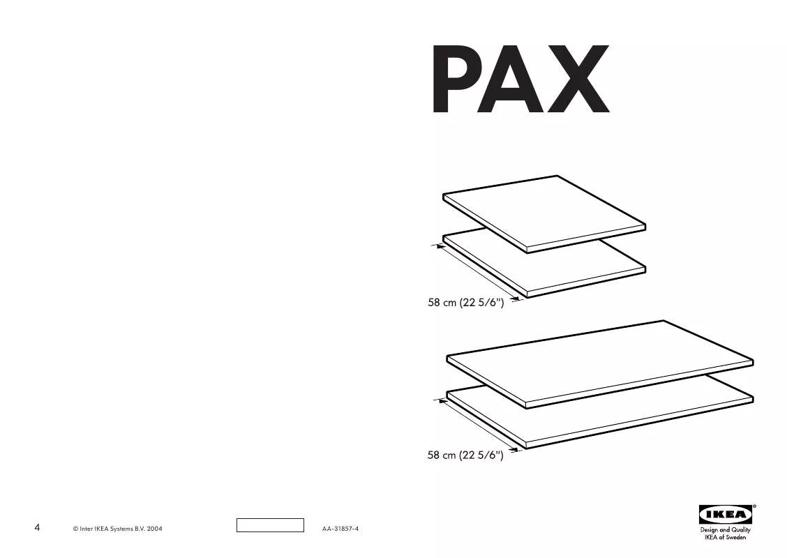 Mode d'emploi IKEA PAX BALDA
