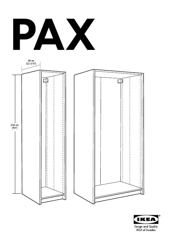 Mode d'emploi IKEA PAX ESTRUCTURA ARMARIO