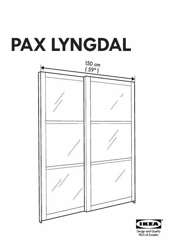 Mode d'emploi IKEA PAX LYNGDAL PUERTAS CORREDERAS, 2 UDS 150