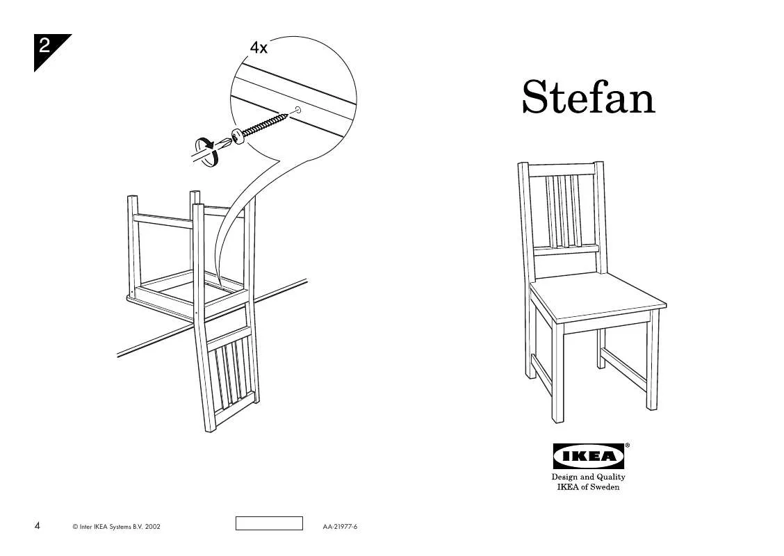 Mode d'emploi IKEA STEFAN SILLA