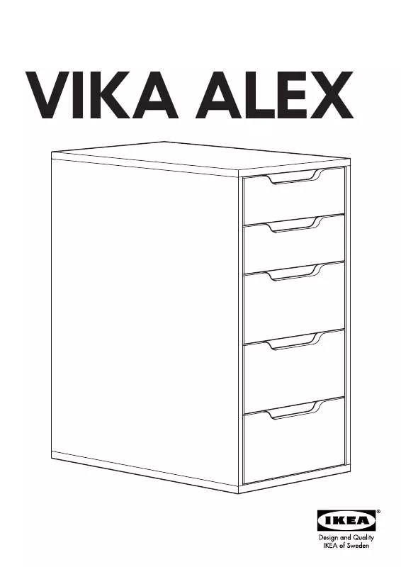 Mode d'emploi IKEA VIKA ALEX CAJONERA