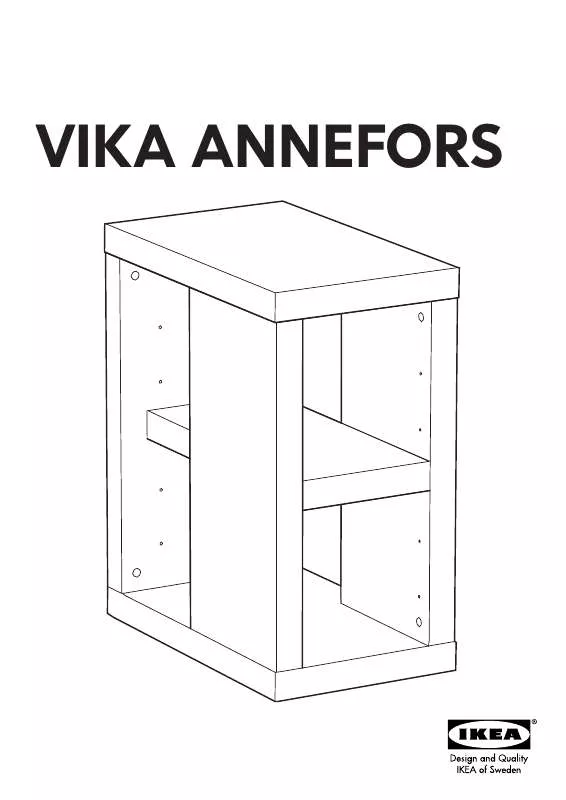 Mode d'emploi IKEA VIKA ANNEFORS PATAS CON ALMACENAJE